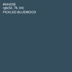 #344E5E - Pickled Bluewood Color Image